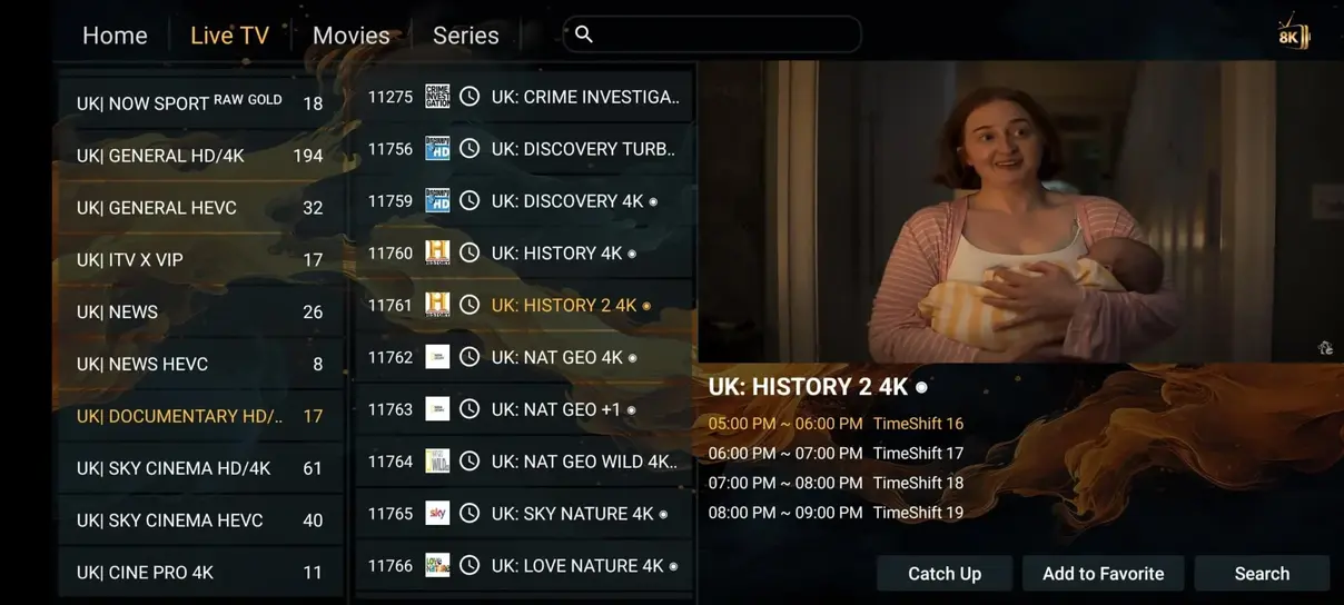 NovaStar IPTV streaming app preview